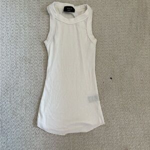 Vici Ivory Ribbed Sleeveless Top